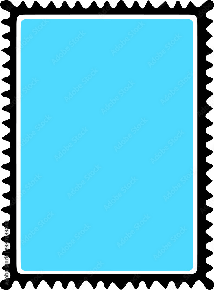 postage stamp icon isolated on background