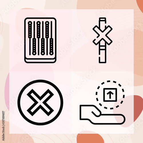 Simple set of devote related lineal icons
