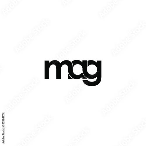 mag letter original monogram logo design