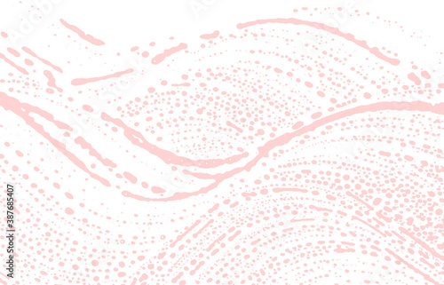 Grunge texture. Distress pink rough trace. Favorab