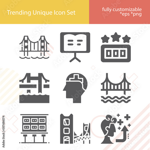 Simple set of favorable related filled icons.