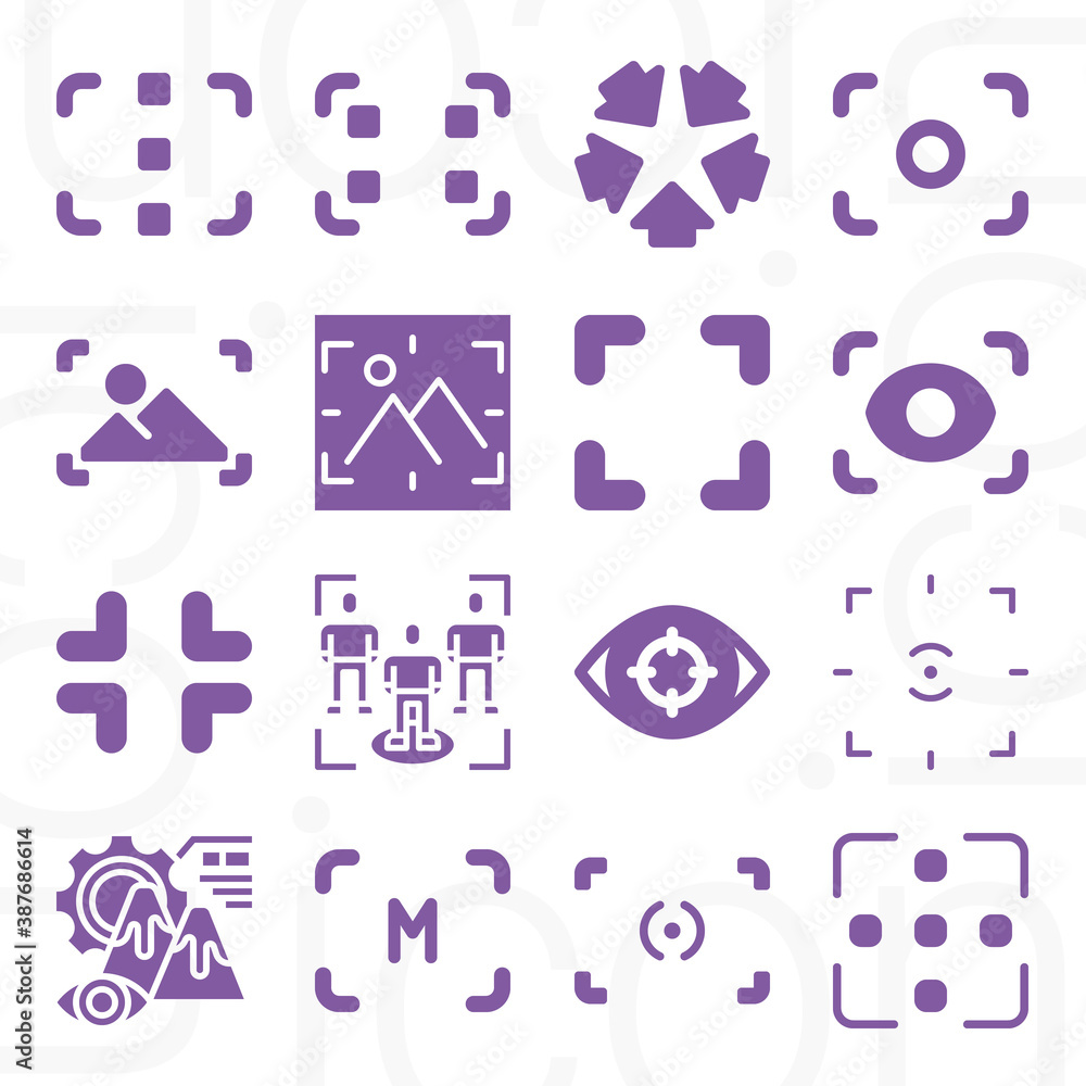 16 pack of focal point filled web icons set 16 pack of focal point filled web icons set