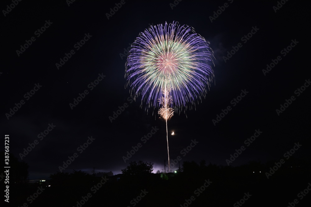 Fireworks competition in Omagari city, Japan	
