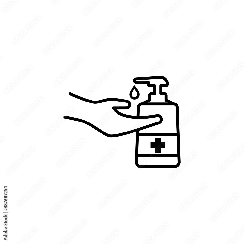 Hand sanitizer icon Hand sanitizer icon