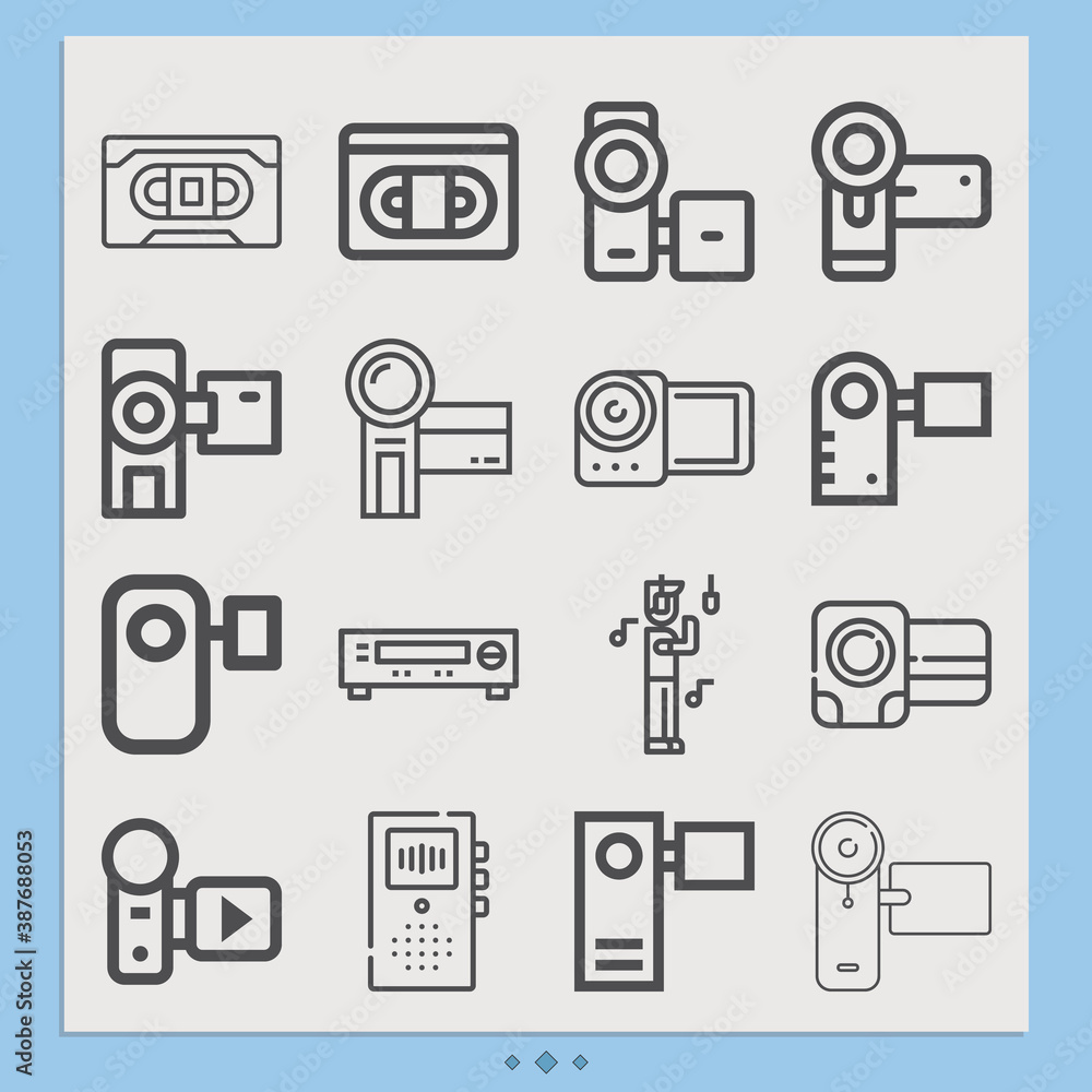 Simple set of readings related lineal icons. Simple set of readings related lineal icons.