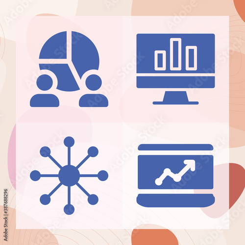 Simple set of vertex related filled icons