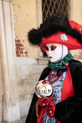 Woman in Carnival costume in Venice Italy © Thomas Wilhelm