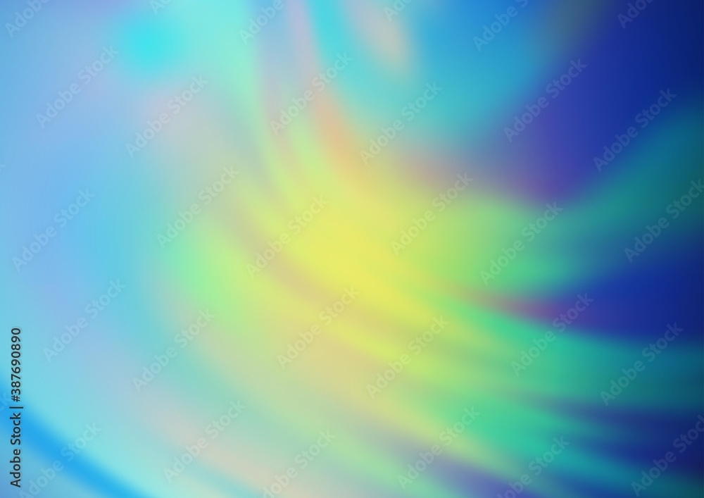 Obraz premium Light Blue, Yellow vector glossy abstract template.