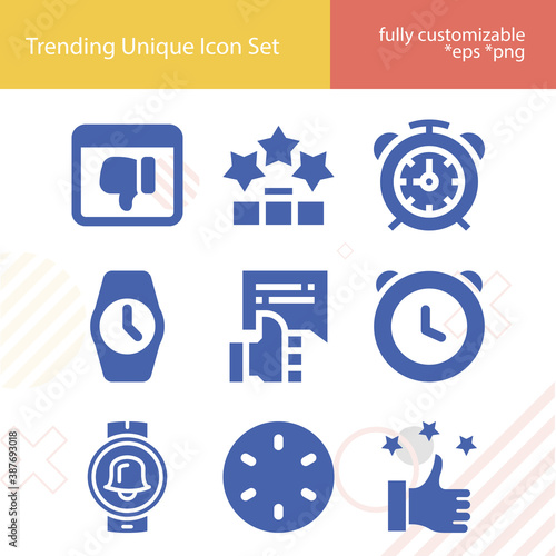 Simple set of go over related filled icons.