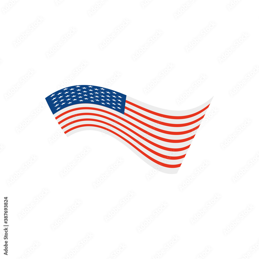 american flag icon, colorful design american flag icon, colorful design