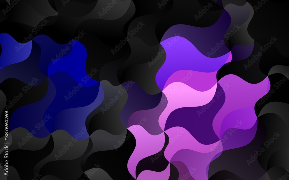 Dark Pink, Blue vector template with bubble shapes. Dark Pink, Blue vector template with bubble shapes.