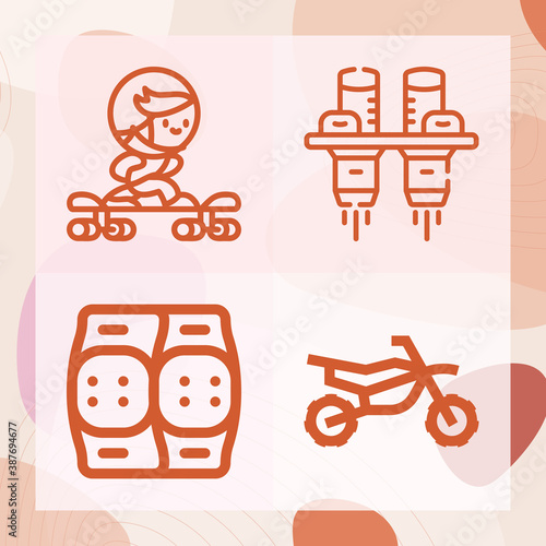Simple set of flexion related lineal icons