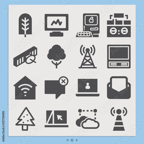Simple set of node related filled icons.