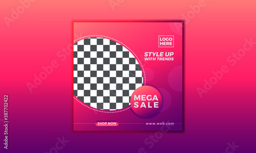 Mega Sale Social Media Banner