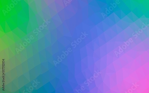 Light Multicolor, Rainbow vector abstract polygonal layout.