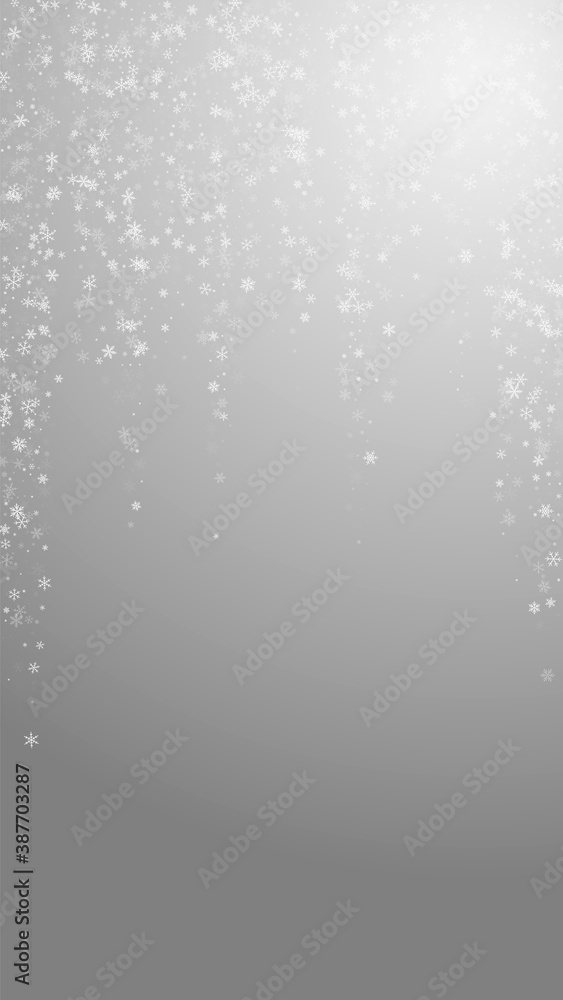 Beautiful snowfall Christmas background. Subtle fl Beautiful snowfall Christmas background. Subtle fl