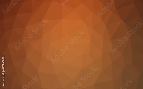 Light Orange vector polygon abstract layout.