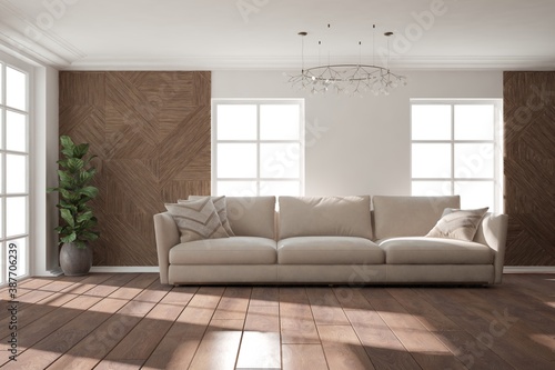 Wallpaper Mural Modern interior design. 3D illustration Torontodigital.ca