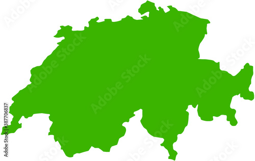 map with switzerland