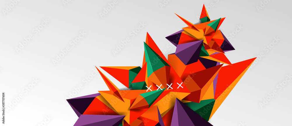 3d low poly abstract shape background vector illustration 3d low poly abstract shape background vector illustration