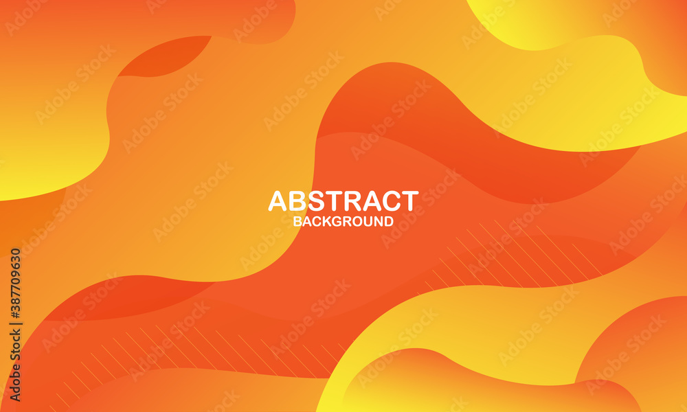 Fototapeta Abstract orange wave background. Dynamic shapes composition. Eps10 vector