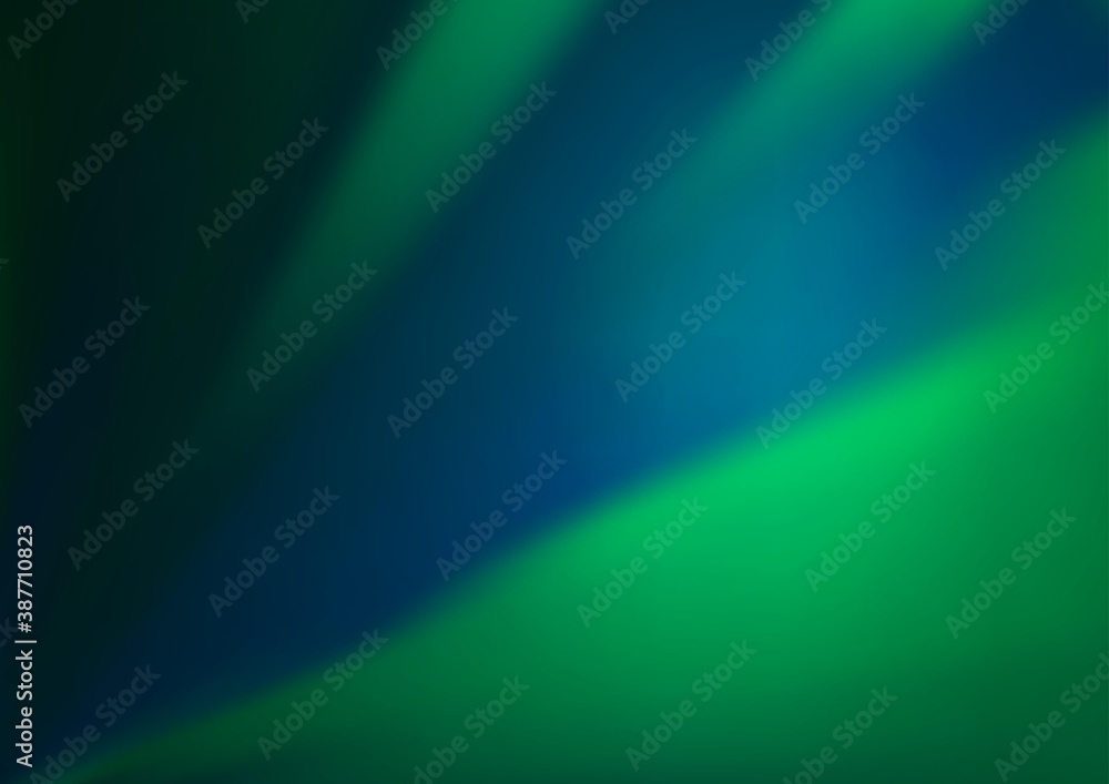 Light Green vector glossy abstract background.