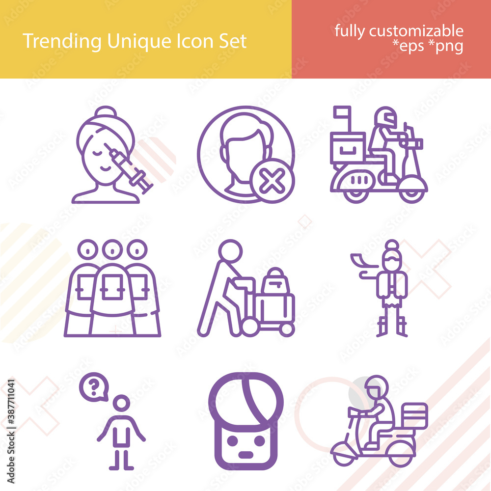 Simple set of hu related lineal icons. Simple set of hu related lineal icons.