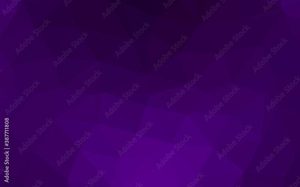 Dark Purple vector abstract polygonal cover. Dark Purple vector abstract polygonal cover.