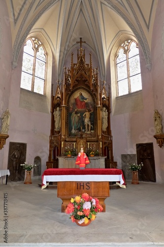 Zakupy, Czech Republic: Church of Saints Fabian and Sebestian, view of the altar photo