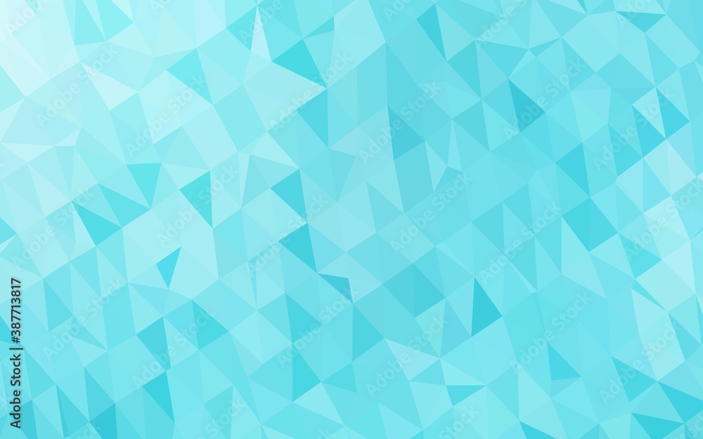 Light BLUE vector triangle mosaic texture. Light BLUE vector triangle mosaic texture.