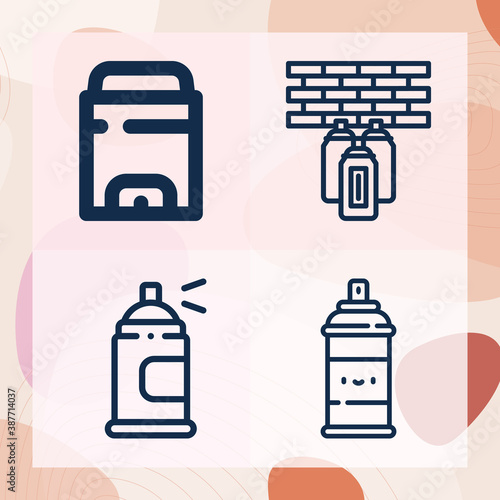 Simple set of remainder related lineal icons