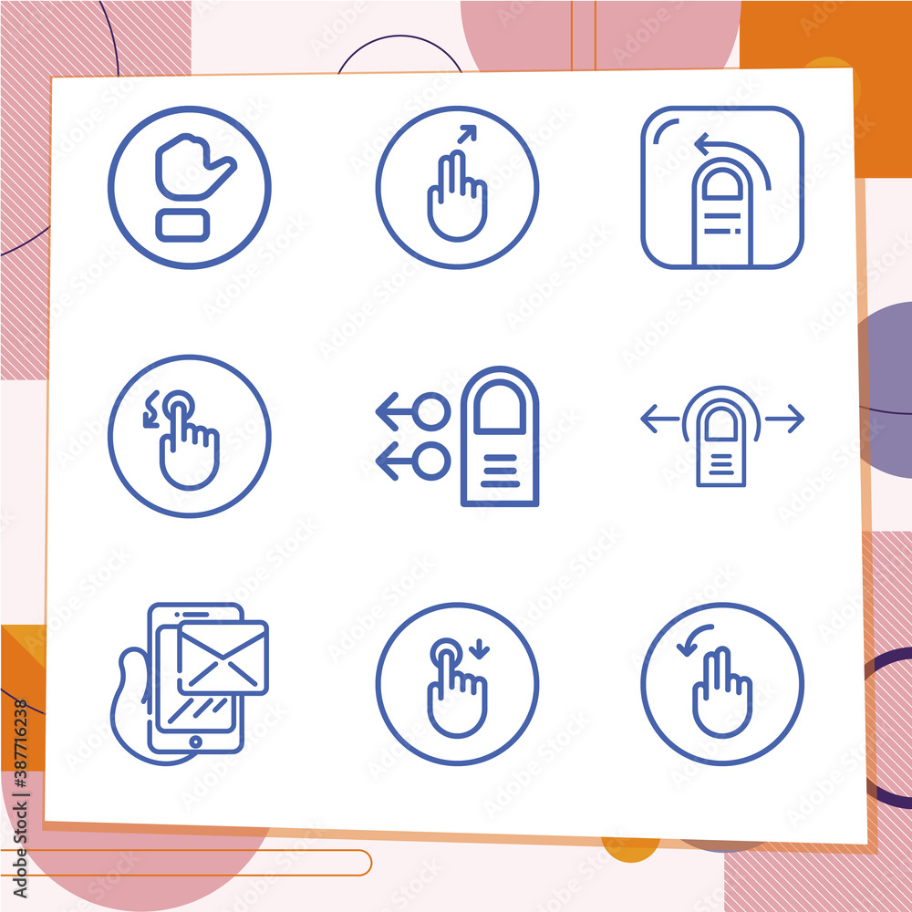 Simple set of 9 icons related to knees Simple set of 9 icons related to knees