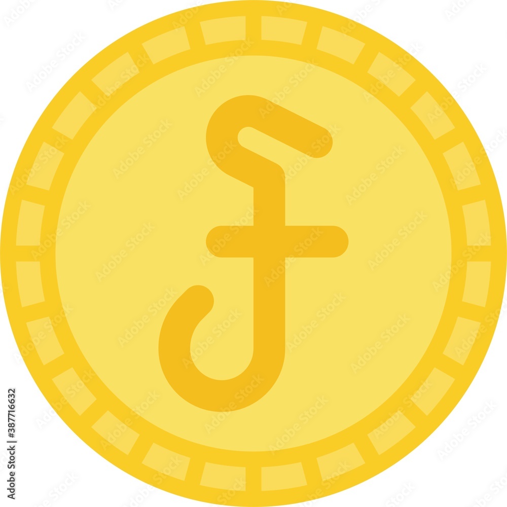 Cambodian riel coin icon, currency of Cambodia Cambodian riel coin icon, currency of Cambodia