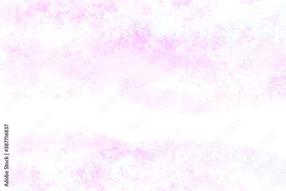 ピンクの水彩タッチの背景素材　アブストラクト　
