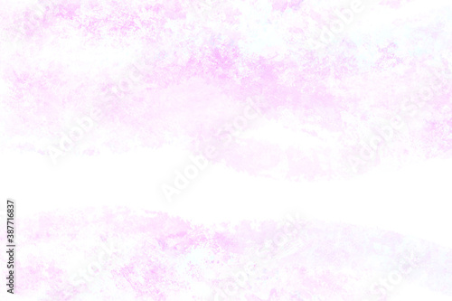 ピンクの水彩タッチの背景素材　アブストラクト　  © imagefuji