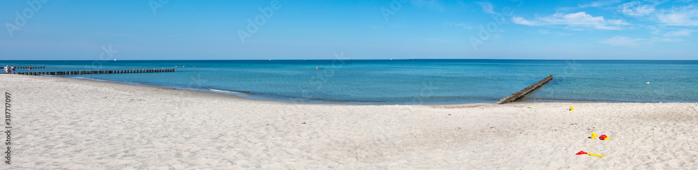 Naklejka premium Baltic resort (Ostseebad) Graal-Müritz in the state of Mecklenburg Western Pomerania (Mecklenburg Vorpommern) Germany