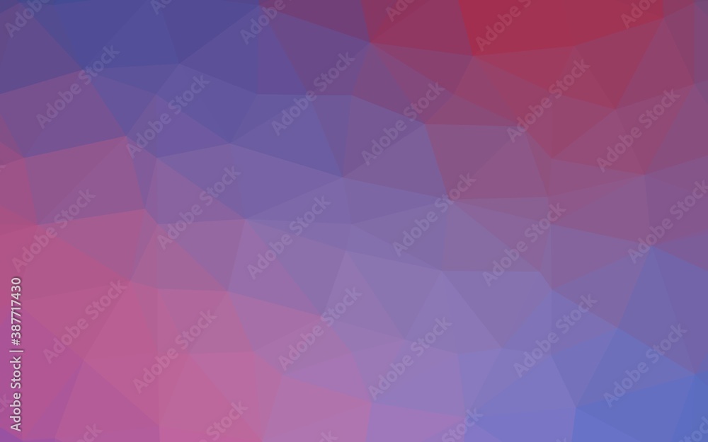Light Blue, Red vector polygonal template. Light Blue, Red vector polygonal template.
