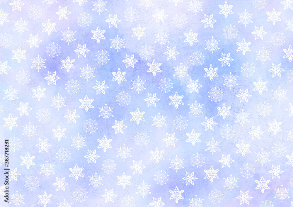 雪の結晶背景 雪の結晶背景