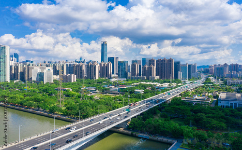 Aerial view of Guangzhou City, China © Weiming