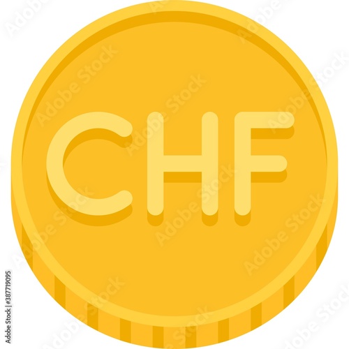Swiss franc coin, currency and legal tender of Switzerland and Liechtenstein