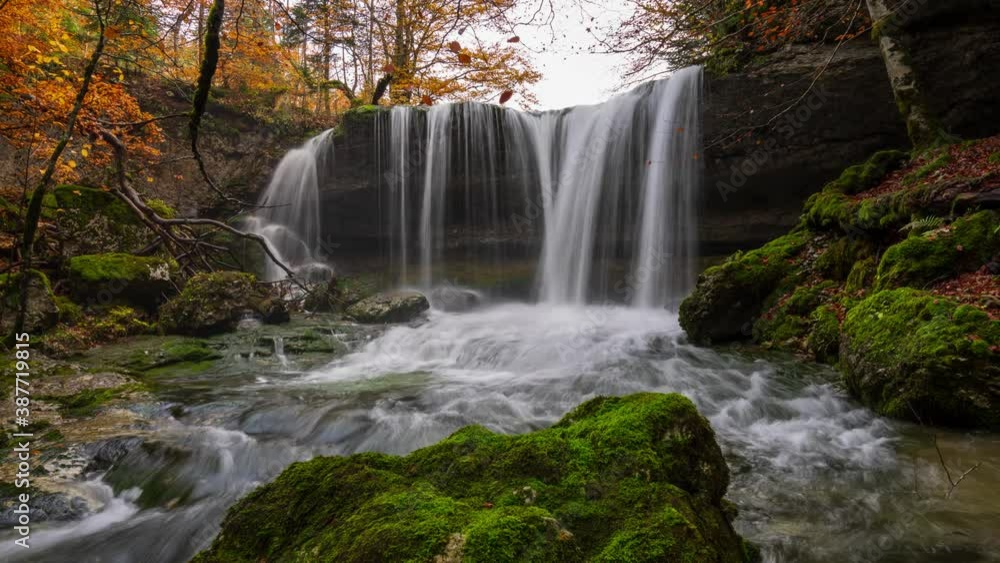 Timelaps Brudour waterfall