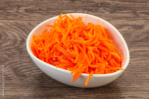 Korean carrot in the bowl