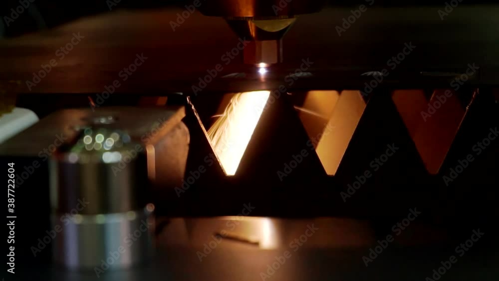 technological process. laser metal processing: cutting and welding .Close up technological process. laser metal processing: cutting and welding .Close up