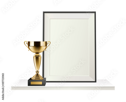 Cup With Diploma Composition