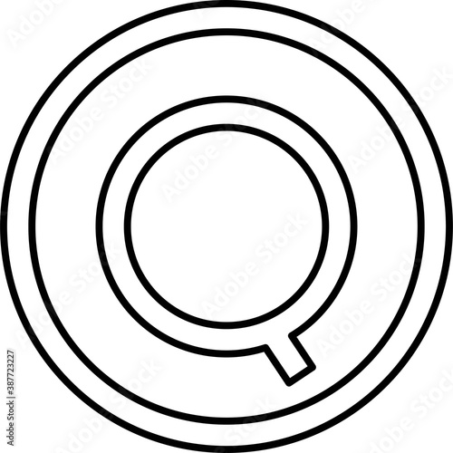 Guatemalan quetzal coin icon, currency of Guatemala
