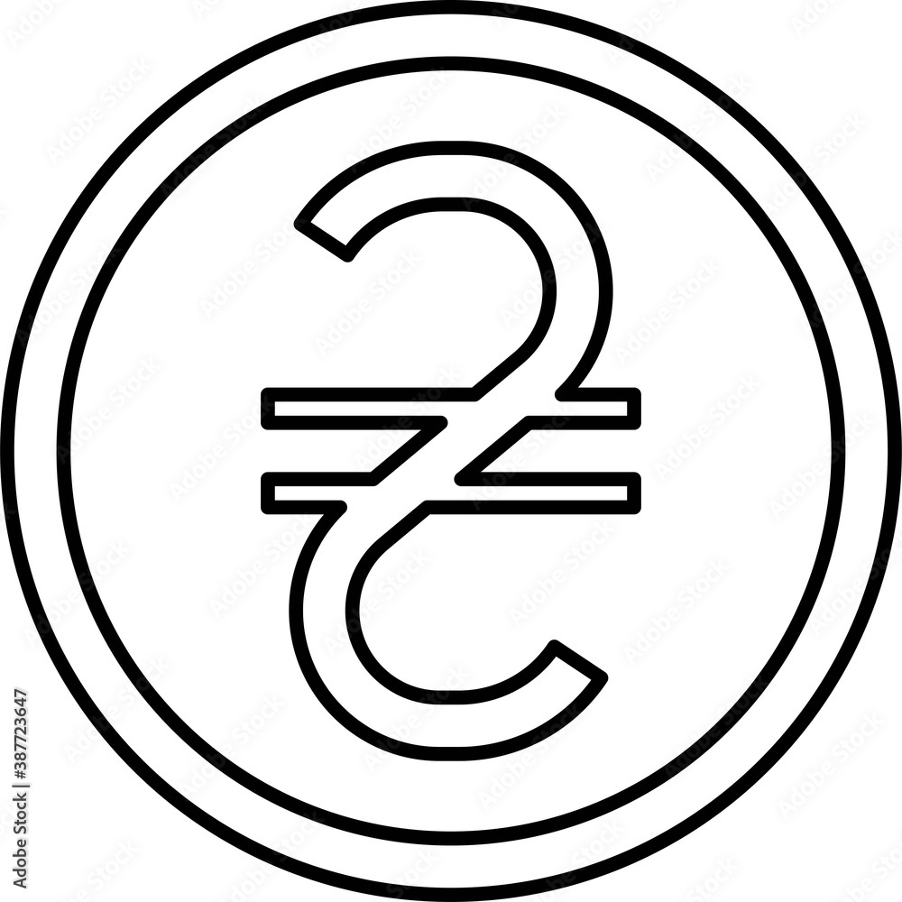 Ukrainian hryvnia coin, national currency of Ukraine Ukrainian hryvnia coin, national currency of Ukraine