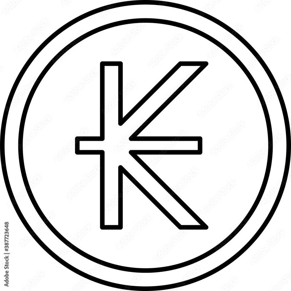 Lao kip coin, currency of Laos since 1955 Lao kip coin, currency of Laos since 1955