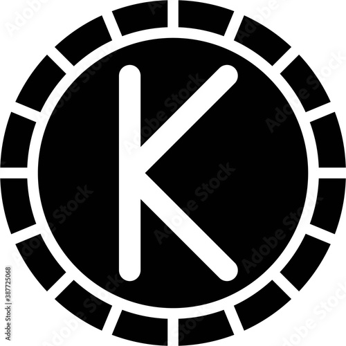 Kyat Kina or Kwacha coin, currency of many countries