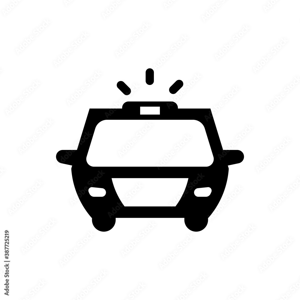 Obraz premium Police car icon