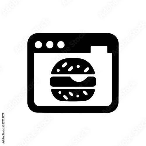 Online food order icon
